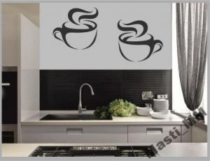 Kuchnia Naklejki kuchenne na ścianę filiżanka kawa