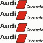 Naklejka Audi Ceramic na zaciski Naklejki zestaw